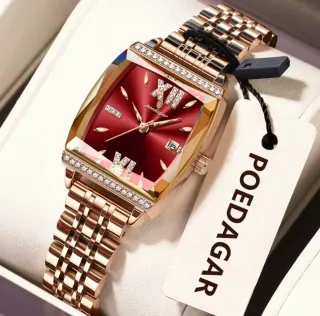 Reloj POEDAGAR Mujer Oro y Rojo