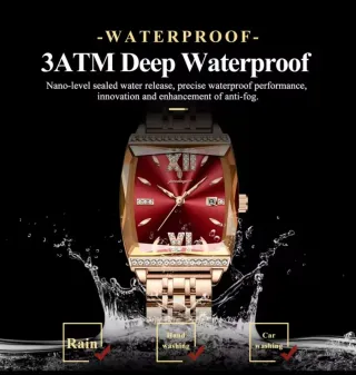 Reloj POEDAGAR Mujer Oro y Rojo