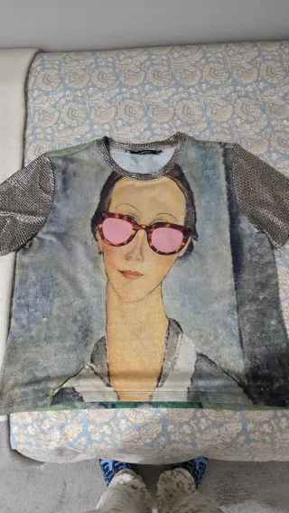 Camiseta Desigual Talla M Estampado Mujer