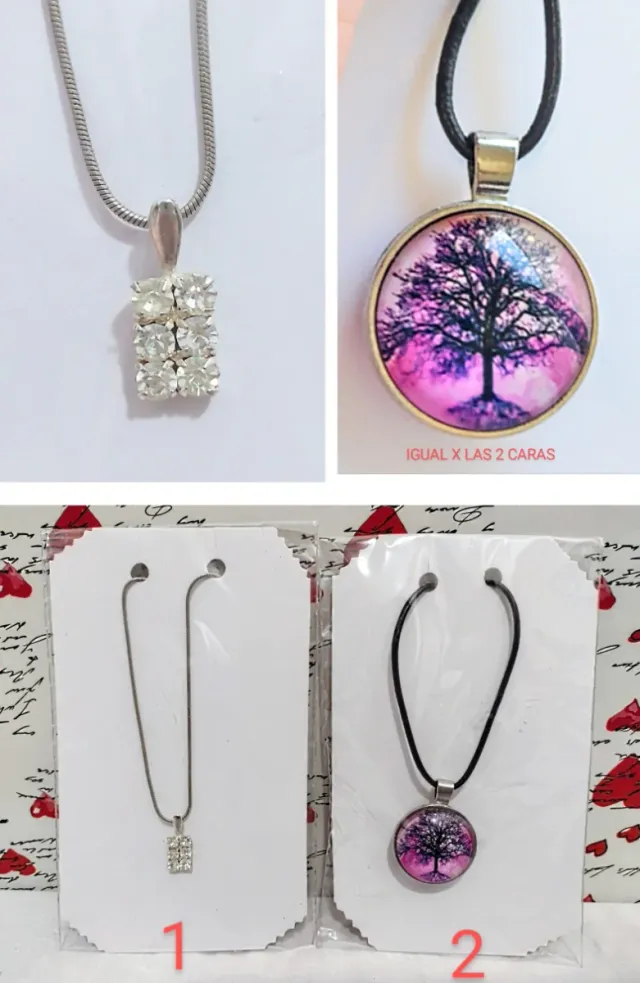 LIQUIDACIÓN 
2 COLLARES O COLGANTES NUEVOS 
POR 8€