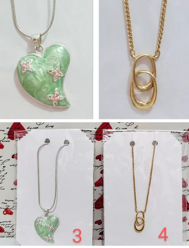 LIQUIDACIÓN 
2 COLLARES O COLGANTES NUEVOS 
POR 8€