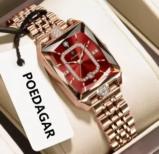 Reloj POEDAGAR Mujer Oro y Rojo