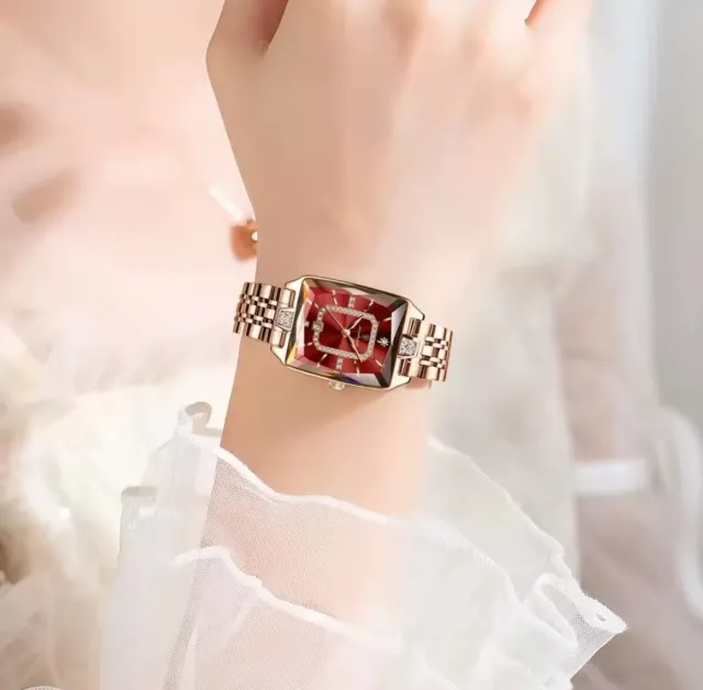 Reloj POEDAGAR Mujer Oro y Rojo