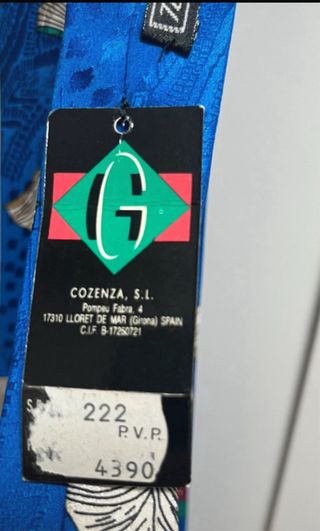 Corbata de seda natural