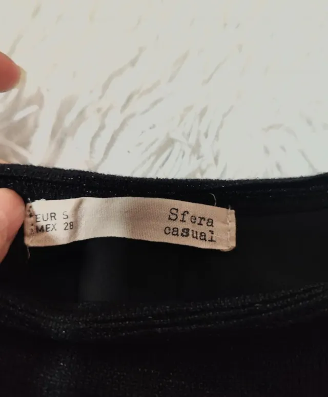 Jersey fino con camisa trasera negro