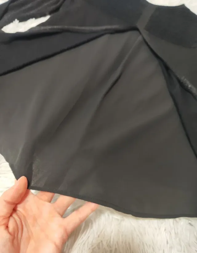 Jersey fino con camisa trasera negro