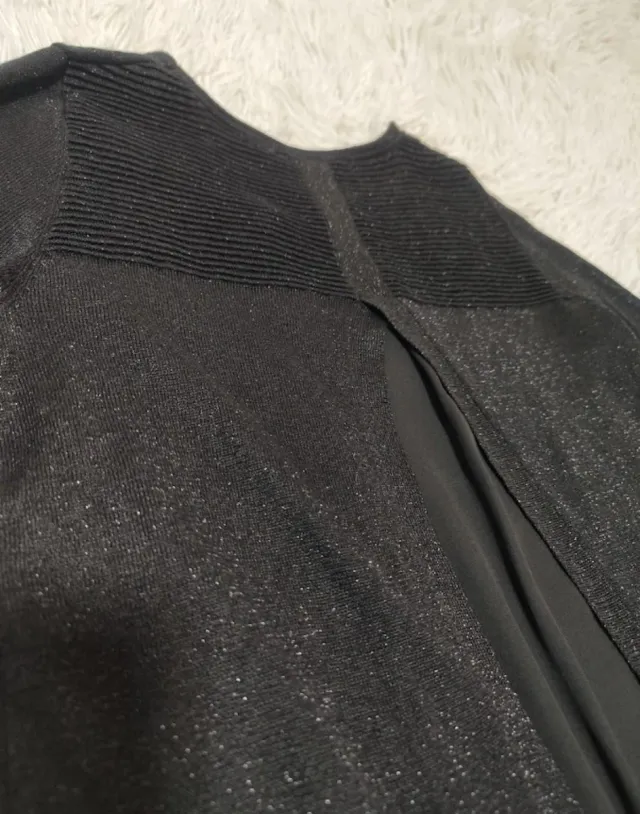 Jersey fino con camisa trasera negro