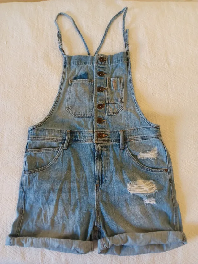 Mono Vaquero Corto H&M Niña Talla 152
