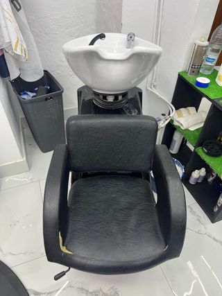 Sillón de peluquería y lavacabezas