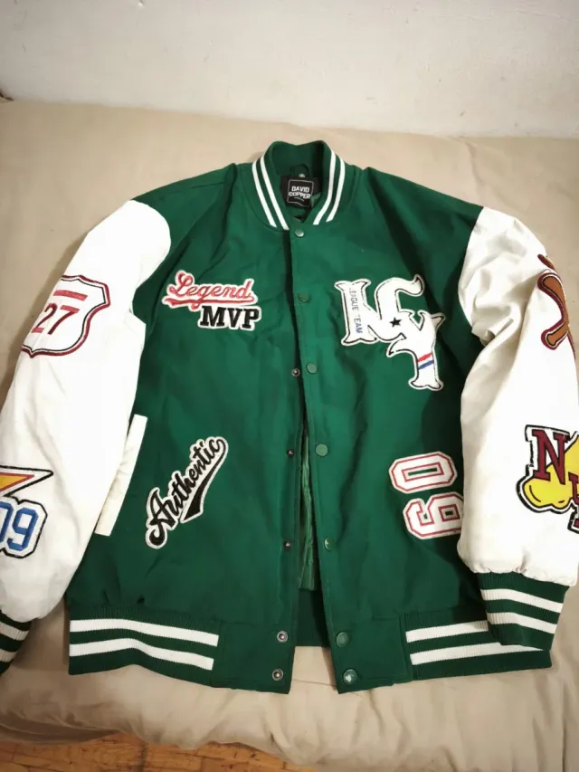 Chaqueta DAVID COPPER Verde y Blanca