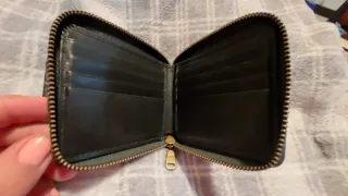 Cartera Mark Des Vince Hombre Cuero Negra