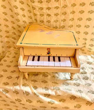 Piano de cola de juguete madera vintage años 50-60