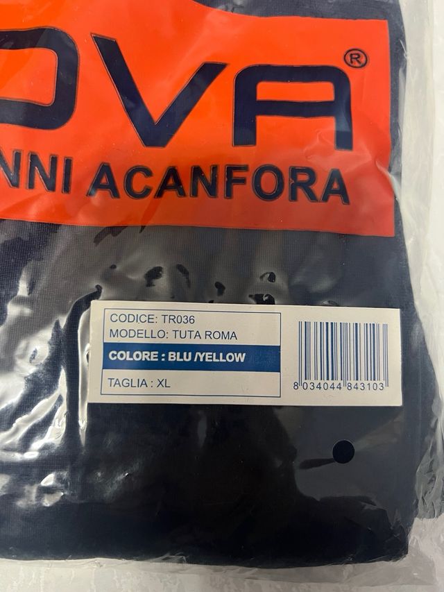 Tuta Givova completa Roma Blu/Yellow XL