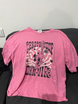 Camiseta Rosa Disney Mickey Mouse