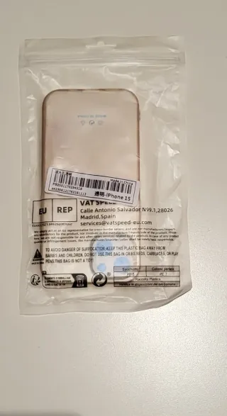 Custodia trasparente per iPhone 15