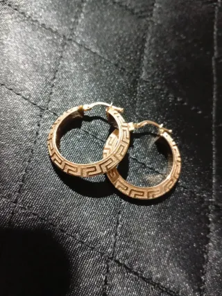 SOLO HOY Aros Oro 18k Versace 4g