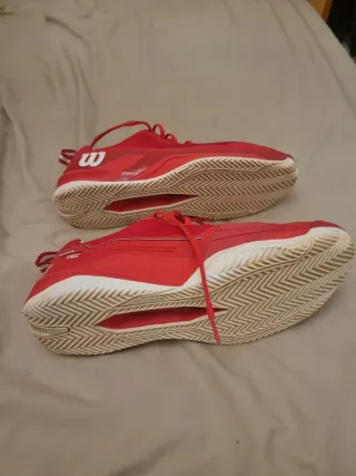Zapatillas Tenis Wilson Rush Pro 4.5 Clay Rojas