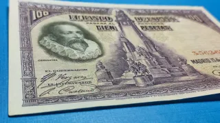 Billete 100 Pesetas 1928 SIN SERIE