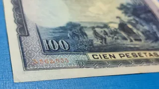 Billete 100 Pesetas 1928 SIN SERIE