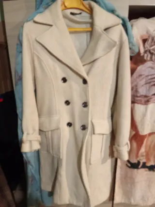 Cappotto beige doppiopetto taglia M