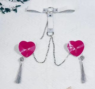 Gargantilla con cubiertas.Sexy.CON ETIQUETA. 11,70