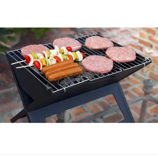 Barbacoa Carbón Portátil Negra