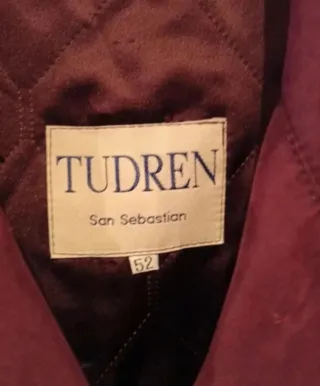 Abrigo Tudren Granate Talla 52