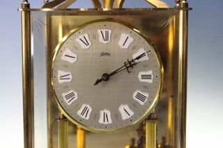 Reloj Aniversario de cuerda Koma, Alemania. Reloj de torsión, reloj de 400 días.