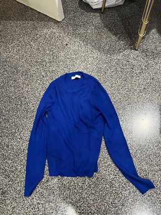 Camiseta azul de canalé Lefties