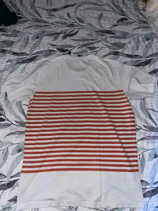Camiseta G-Star RAW Rayas Rojas y Blancas