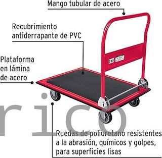 Carretilla Plegable Con Plataforma - 300 Kg - Truper