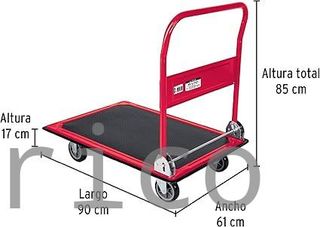 Carretilla Plegable Con Plataforma - 300 Kg - Truper