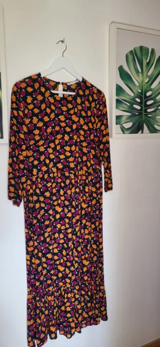 Vestido largo estampado Lefties