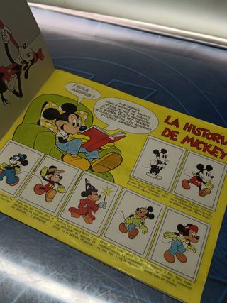 Álbum de cromos, COMPLETO, MICKEY STORY, WALT DISNEY- 1982