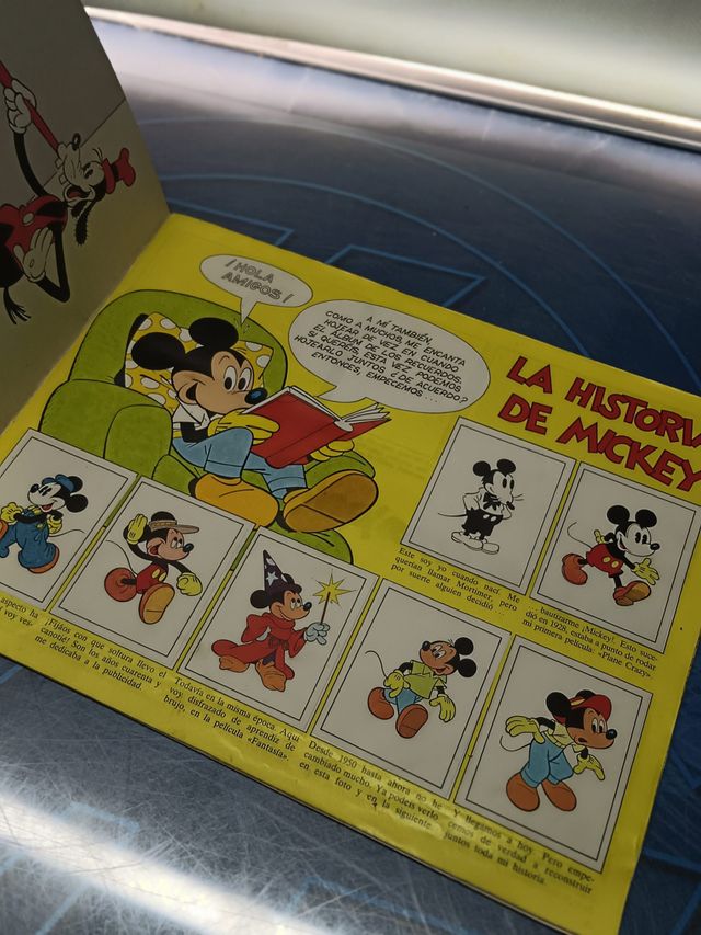 Álbum de cromos, COMPLETO, MICKEY STORY, WALT DISNEY- 1982