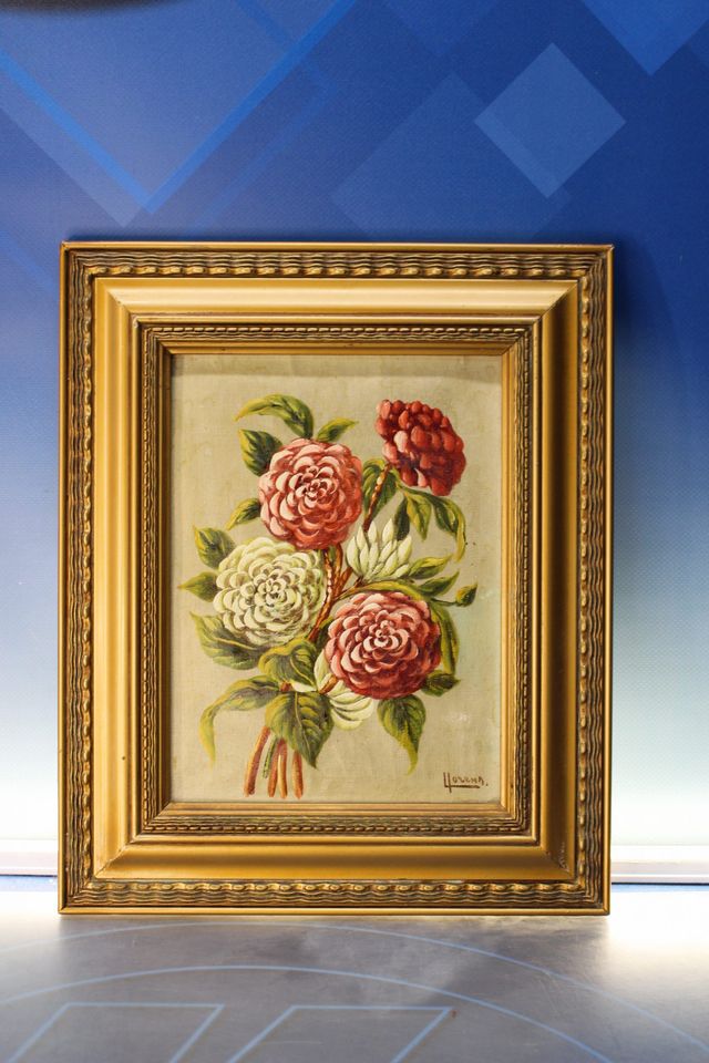 Bouquets, flores óleo sobre cartón. Llorens.