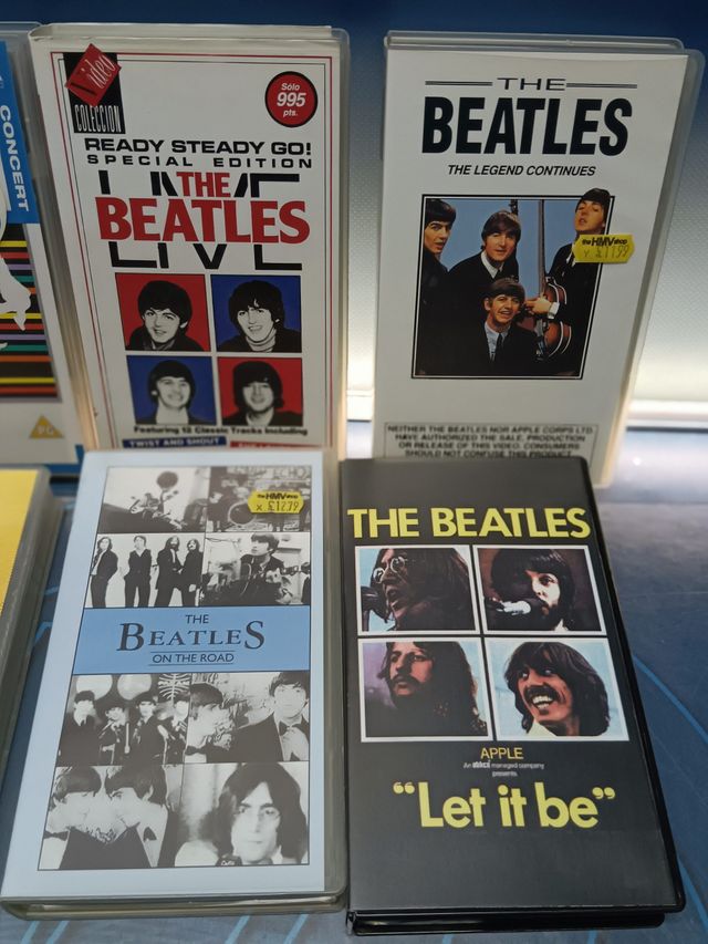 8 vhs, VIDEO, THE BEATLES - live - magical mystery tour - on the road y mas