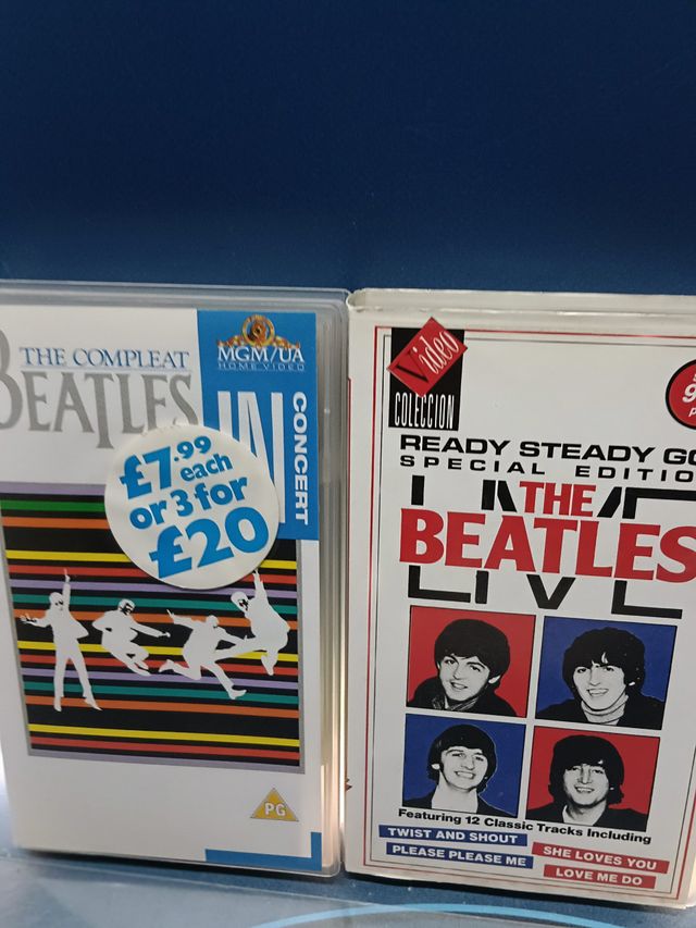 8 vhs, VIDEO, THE BEATLES - live - magical mystery tour - on the road y mas