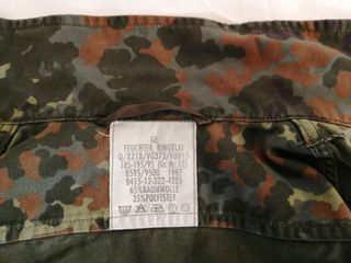 Camisa camuflaje flecktarn ejército alemán talla M