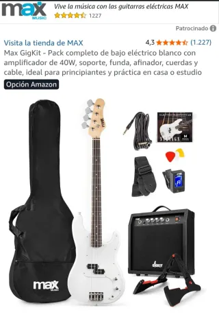 Amplificador Bajo Eléctrico MAX GigKit 40W