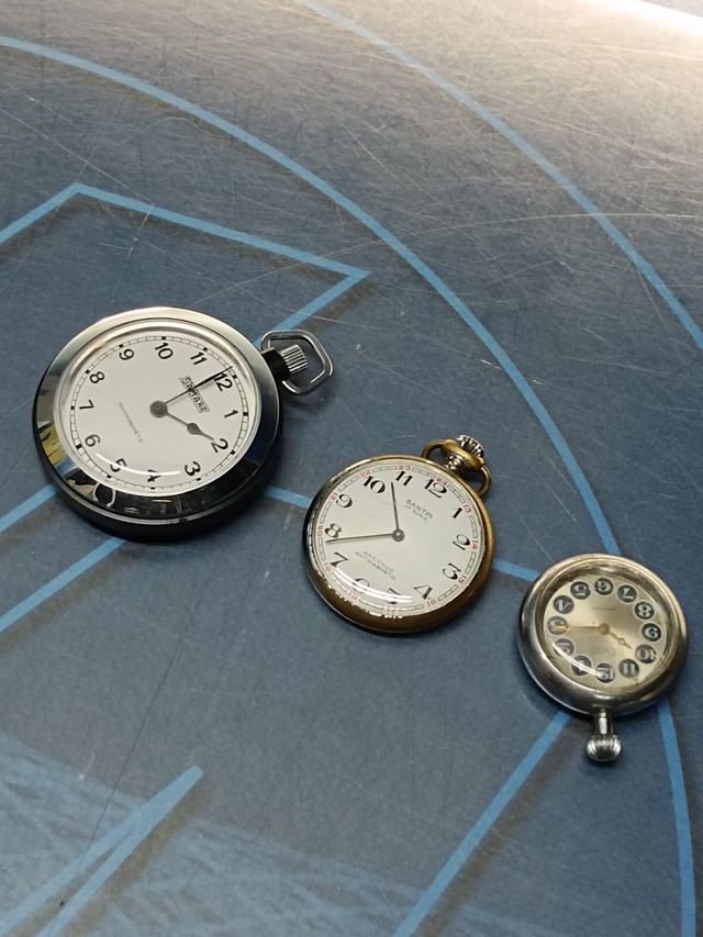 3 Relojes de bolsillo, SANTPI - DAMART - NEWAD