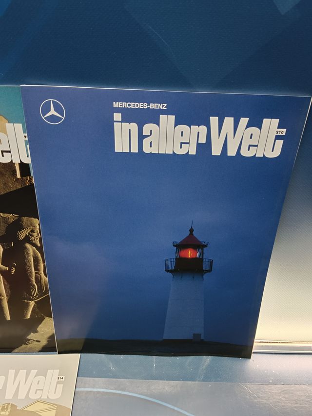6 REVISTAS catálogos, MERCEDES-BENZ IN ALLER WELT Nº 91-203-204-210-214-221