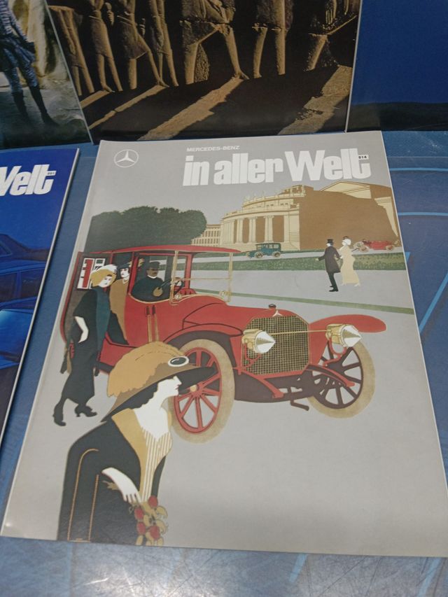 6 REVISTAS catálogos, MERCEDES-BENZ IN ALLER WELT Nº 91-203-204-210-214-221