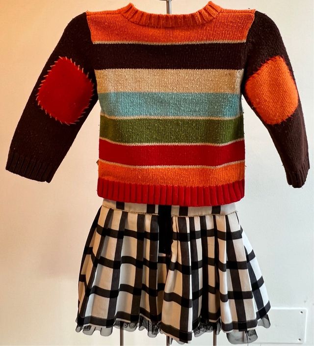 Chaqueta Tuc Tuc 2 años y falda cuadros