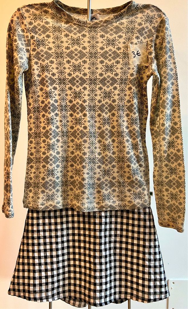 Camiseta manga larga niña 10 años estampado