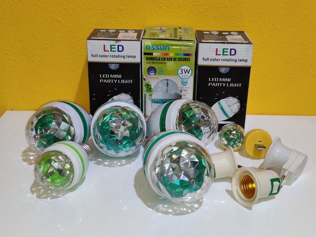 Luces LED Rotativas Mini Disco Party