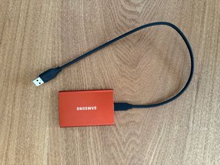 SSD Samsung T7 500GB Naranja