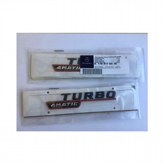 Emblemas laterales Mercedes-Benz turbo 4matic
