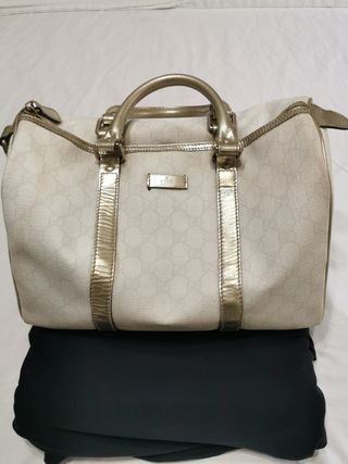 Borsa Gucci Boston Joy Beige/Oro