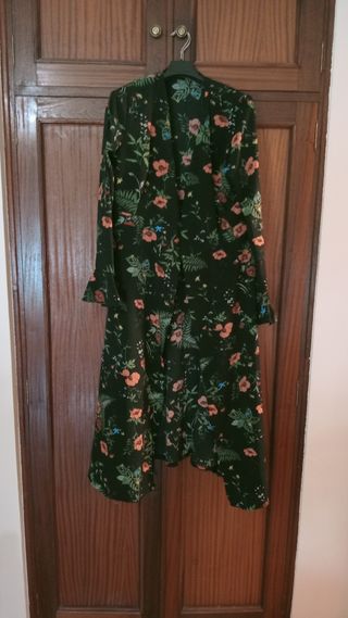 Vestido largo estampado floral